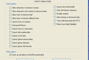 JohnCJ's RCT3 Option Editor