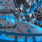 No Limits 2 - Blue indoor roller coaster with inversion